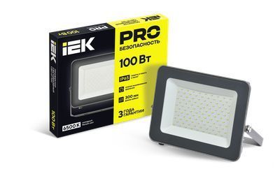 Прожектор светодиодный СДО 07-100 IP65 серый IEK