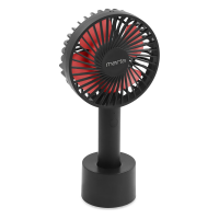 Портативный вентилятор MARTA MT-FN2547 емкость аккумулятора 1800 мА/ч, черный/красный 39938