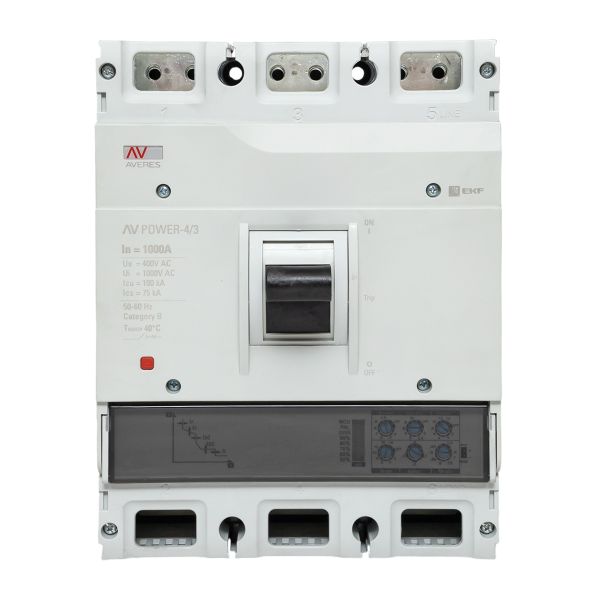 Автоматический выключатель AV POWER-4/4 1000А 100kA ETU2.0 EKF AVERES