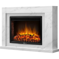 Портал Firelight Simple 25 белый мрамор НС-1283399