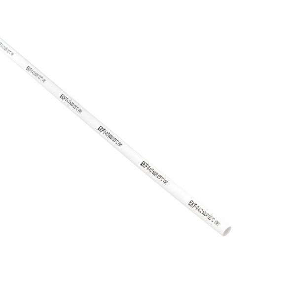 Термоусаживаемая трубка ТУТ нг 4/2 белая в отрезках по 1м EKF PROxima