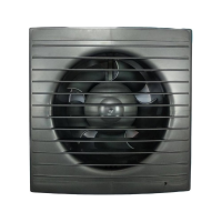 Осевой вентилятор ВИЕНТО, вытяжной с таймером, 125СТ STILL (240 м3), gray metal, шарикоподшипник ВИЕ