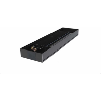 Внутрипольный конвектор с тангенциальным вентилятором MOHLENHOFF 2-х трубный, B=220 мм, Н=90 мм, L=7