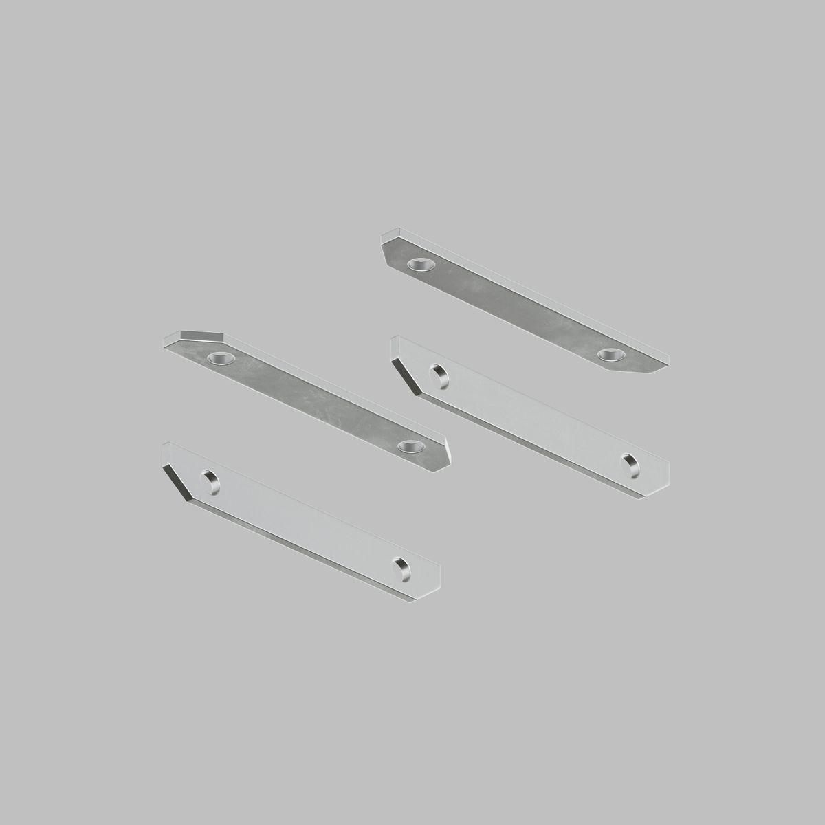 Комплект прямых соединителей для закладного профиля TR3040-AL Denkirs Smart One (4 шт.) TR3043-AL