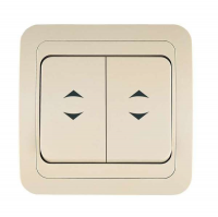 Makel  Мимоза Крем Выкл. 2-кл. проходн. один. со вставк. IP20 СП 25026