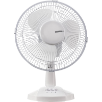 Настольный вентилятор Centek белый 25Вт, решетка-сетка 27см, лопасти 23 см, 2 скорости CT-5006 White