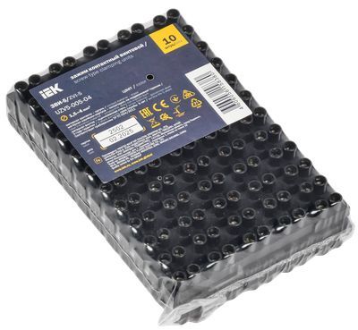 Зажим контактный винтовой ЗВИ-5 н/г 1,5-4,0мм2 12пар черный IEK