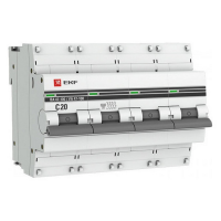 Автоматический выключатель 4P 20А (C) 10kA ВА 47-100 EKF PROxima