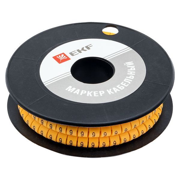 Маркер кабельный 2,5 мм2 "9" (1000 шт.) (ЕС-1) EKF PROxima