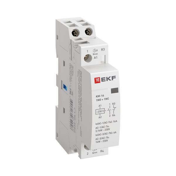 Контактор модульный КМ 16А 1NO+1NC 230В АС (1 мод.) PROXIMA EKF