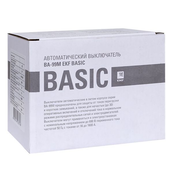 Автоматический выключатель ВА-99МL 100/ 63А 3P 18кА EKF Basic