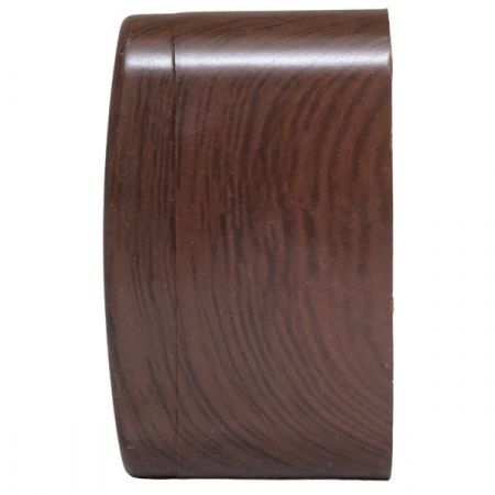 Розетка Phone 1-местная ОП Минск тёмное дерево EKF