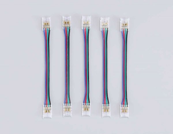 Соединитель гибкий двухсторонний AMBRELLA LIGHT ILLUMINATION COB RGB 12/24V для лент 10mm (4 конт.) (5шт. в комплекте) GS7921