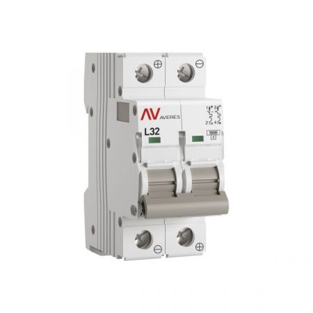 Выключатель автоматический AV-10 DC 2P 32A (L) 10kA EKF AVERES