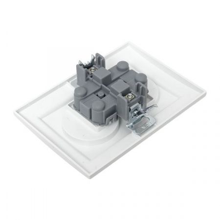 Минск Розетка 2-местная СП без заземления 10А белая с защ. штор. EKF