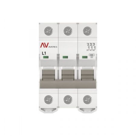 Выключатель автоматический AV-6 3P 1A (L) 6kA EKF AVERES