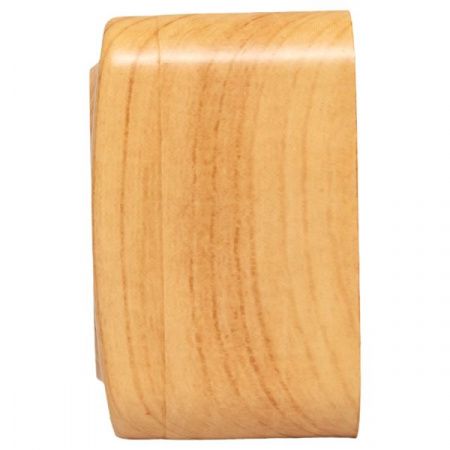 Розетка 1-местная ОП Минск 10А без заземления светлое дерево EKF