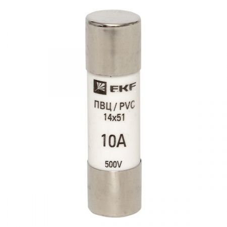 Плавкая вставка цилиндрическая ПВЦ (14x51) 10А EKF