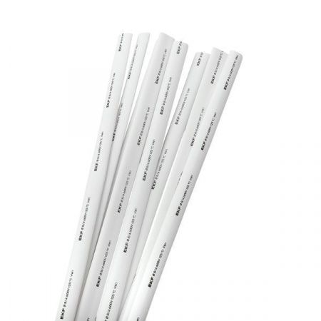 Термоусаживаемая трубка ТУТ нг 8/4 белая в отрезках по 1м EKF PROxima