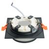 Светильник встраиваемый Feron DL501 потолочный GX53 черный квадрат 51088