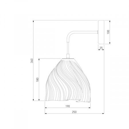 Бра Eurosvet Sinki 40075/1 белый
