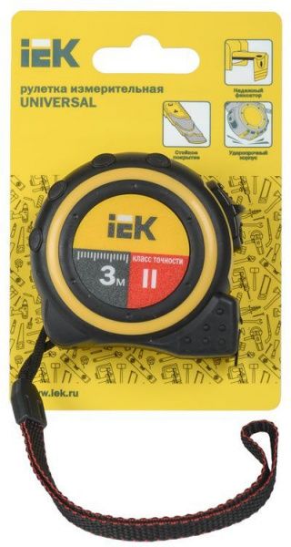Рулетка измерительная Universal 3м IEK