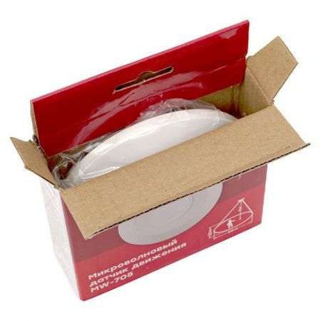 Микроволновый датчик движения бел. 2000Вт 360гр. до 10м IP20 MW-705 EKF PROxima