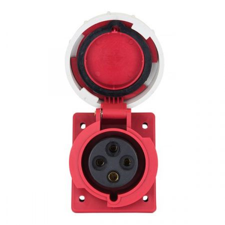 Розетка стационарная внутренняя угловая 4142 3Р+РЕ 16А 380В IP67 EKF PROxima