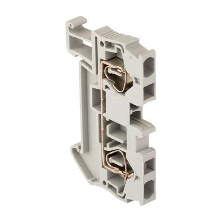 Клемма проходная пружинная ST 4 мм2 серая EKF