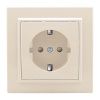 Розетка 1-мест. СП с/з 16А бежевый с защ. штор. Минск EKF