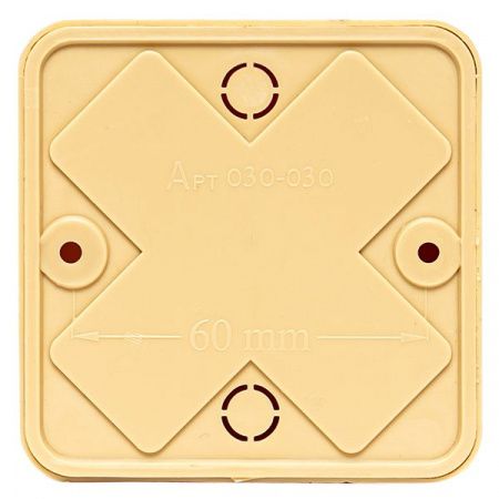 Коробка разветвительная KMP-030-030 (75x75x26) светлое дерево EKF PROxima