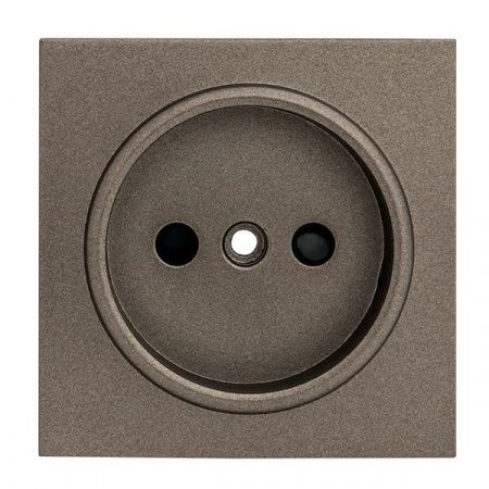 Валенсия лицевая панель розетки 1-местной б/з 10 А графит с защ. штор. EKF PROxima