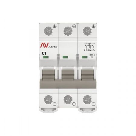 Выключатель автоматический AV-6 DC 3P 1A (C) 6kA EKF AVERES