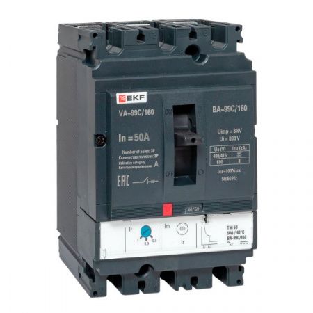 Выключатель автоматический ВА-99C 160/50А 3P 35кА EKF