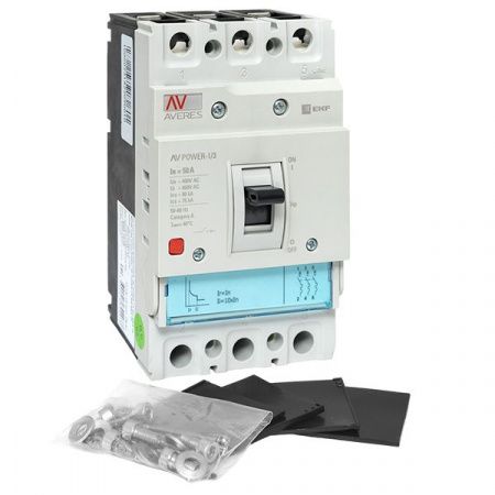 Автоматический выключатель AV POWER-1/3 50А 80kA TR EKF AVERES