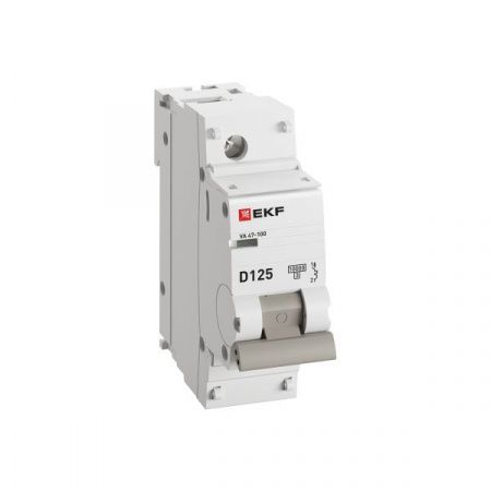 Автоматический выключатель ВА 47-100 1P 125А (D) 10kA PROXIMA EKF
