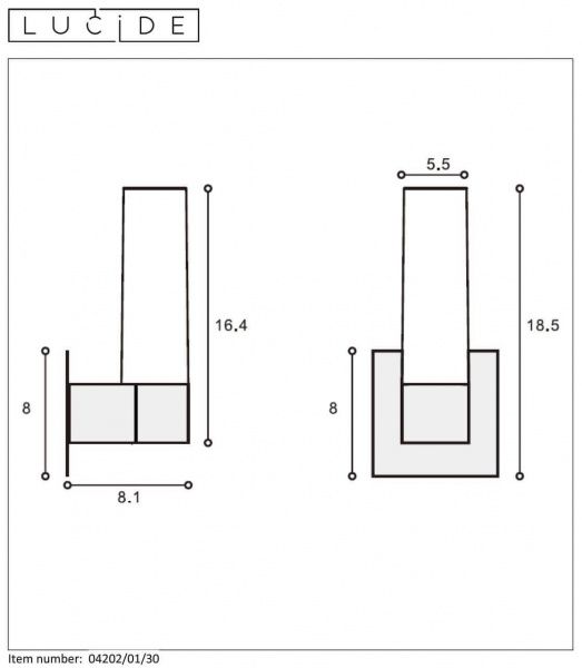 Подсветка для зеркал Lucide Jesse 04202/01/30
