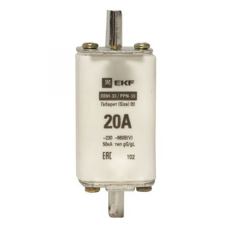 Плавкая вставка ППН-33 160/ 20А габарит 00 EKF