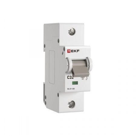 Автоматический выключатель ВА 47-125 1P 32А (C) 15кА PROXIMA EKF