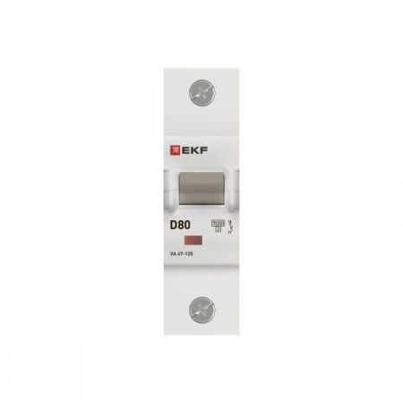 Автоматический выключатель ВА 47-125 1P 80А (D) 15кА PROXIMA EKF