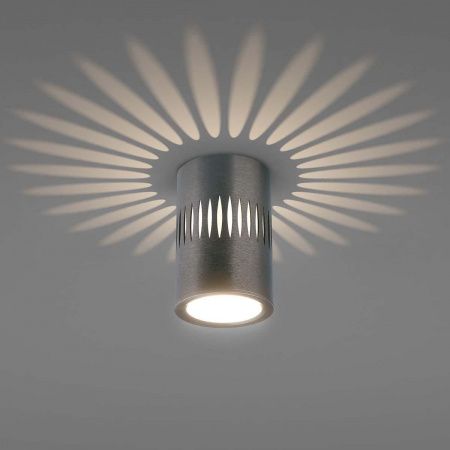 Потолочный светодиодный светильник Elektrostandard DLS026 7W 4200К графит a053601