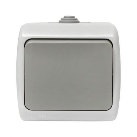 Мурманск Выключатель 1-клавишный 10А IP54 серый EKF