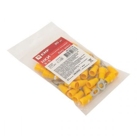 Наконечник кольцевой изолированный НКИ 6.0-6 (50шт.) EKF PROxima