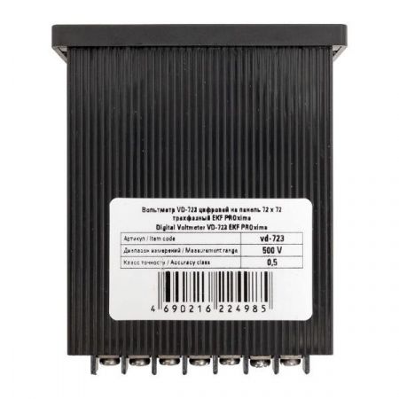 VD-723 Вольтметр цифровой на панель (72x72) трехфазный EKF PROxima