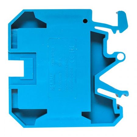 Клемма проходная винтовая JXB 16 мм2 синяя EKF