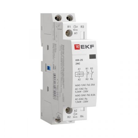 Контактор модульный КМ 25А 2NC 230В АС (1 мод.) PROXIMA EKF