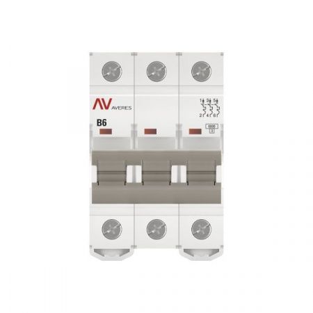 Выключатель автоматический AV-6 3P 6A (B) 6kA EKF AVERES