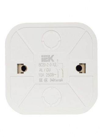 GLORY Выключатель 2-клавишный для открытой установки 10А ВС20-2-0-ХД дуб IEK