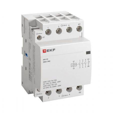 Контактор модульный КМ 32А 3NO+1NC 230В АС (3 мод.) PROXIMA EKF