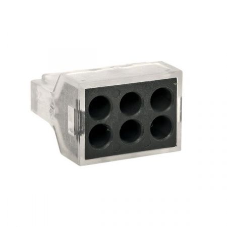 Клемма СМК 773-106 (с пастой) 6 отверстий 1,0-2,5 мм2 EKF PROxima